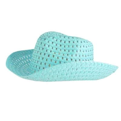 Image of Widdle Gifts Children&#039;s Easter Bonnet Woven.Spring Summer Hat (Blue Cowboy 1052)