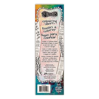 Image of Ranger Borders and Quotes Dylusions Sheets, Multi Colour, Medium