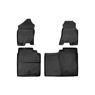 Image of Element EXP.ELEMENT1916210k Rubber Floor Mats Dodge Ram 1500 (Excl. Classic) Crew Cab Black