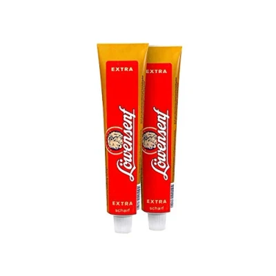 Image of Löwensenf Extra Hot German Mustard 2 x 200 ml Germany