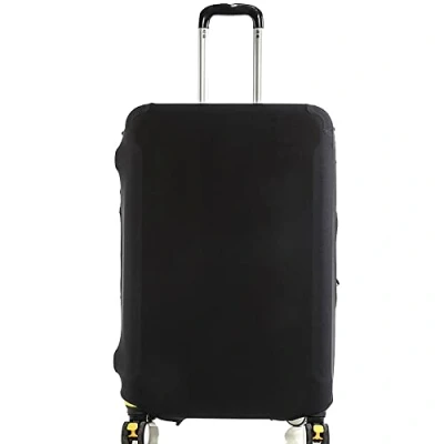 Image of Initial Letter Printed Design Travel Trolley Case Cover Protector Washable Suitcase Luggage Storage Covers for 18 28 inch (M (22 25 Luggage), Black)