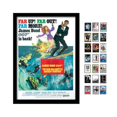Image of James Bond Skyfall One Sheet Black A3 Framed Print