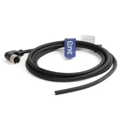 Image of Eonvic Industrial M12 4 Pin Female Right Angle Aviation Connector Electrical Sensor Cable (RA 4Pin Cable)