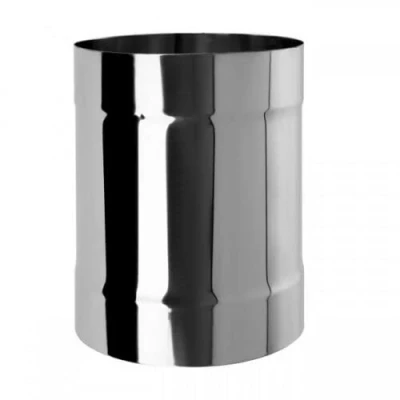 Image of Stainless Steel Female Pipe Connector Chimney Flue Liner Joiner Multi Fuel. (150mm)