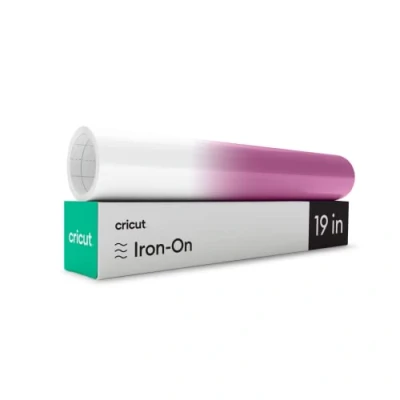Image of Cricut UV Activated Colour Changing Iron On White &lt; &gt; Red 30.5cm x 48cm (12&quot; 19&quot;) Heat Transfer Vinyl Roll (HTV) for All Cutting Machines