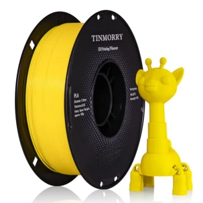 Image of PLA Filament 1.75mm 1kg, TINMORRY 3D Printing Materials for Printer, 1 Spool, Yellow