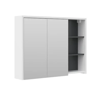 Image of Vicco Bathroom mirror cabinet Viola, Anthracite/White, 100 x 75 cm