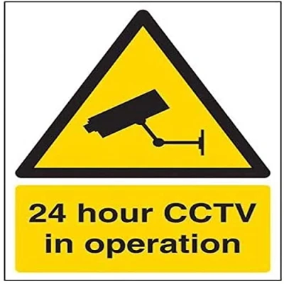 Image of V Safety Security Notice, Cctv In Operation Sign Portrait 200mm x 300mm 2mm Rigid Plastic 6E001AU R2