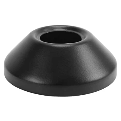 Image of Black Finished Steel Pipe Cover Collar Cone 3/4&quot; (25mm) 25mm Height