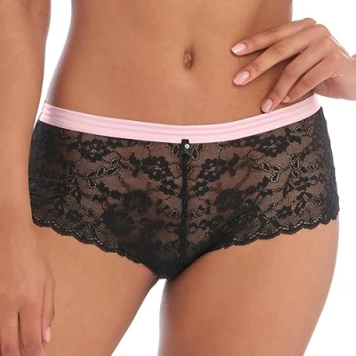 Image of Freya Women&#039;s Offbeat Hipster Short Brief Bikini Style Underwear, Black, Medium