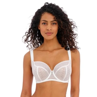 Image of Freya Women&#039;s Signature Underwire Balcony Bra Plunge, White, 30J US
