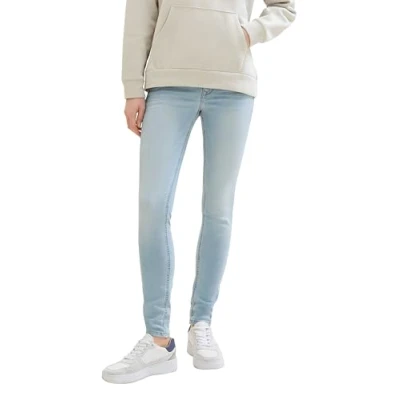 Image of TOM TAILOR Denim Women&#039;s 1017148 Jona Extra Skinny Jeans, 10112 Clean Light Stone Blue Denim, 25W / 34L