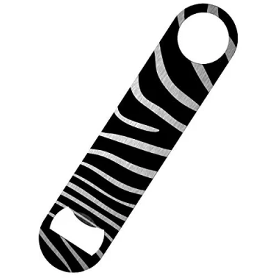 Image of Grindstore Zebra Stripes Bar Blade Bottle Opener 18x4cm