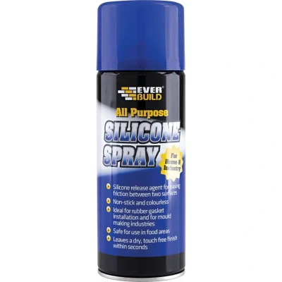 Image of PACK 4 Everbuild Silicone Spray Lubricant High Performance Multi Purpose 400ml