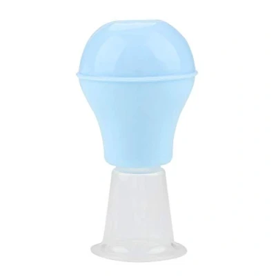 Image of Nipple Corrector,Women Silicone Enlargement Suction Enlarger Sucker Corrector for Breastfeeding Inverted Flat Nipples Aspirator Puller Health Care(Blue)