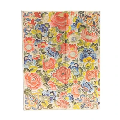 Image of Pear Garden (Peking Opera Embroidery) Ultra 12 Month Verso Hardback Dayplanner 2025 (Wrap Closure)