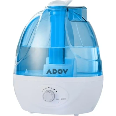 Image of ADOV Humidifier, 2.5L Cool Mist Humidifier for Bedroom Home Baby Room with 360 Nozzle, Waterless Auto Shut off, Up to 30 Hours 28db Whisper Quiet Air Humidifiers Office, Plants, Living Room, Yoga
