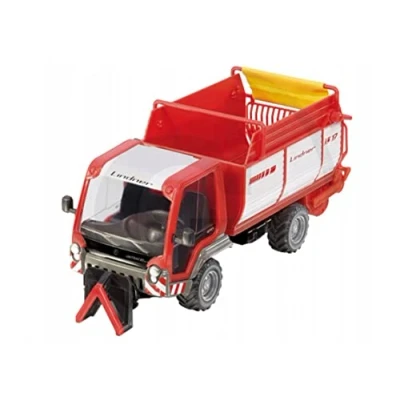Image of siku 3061, Lindner Unitrac with Loader Wagon, 1:32, Metal/Plastic, Red, Multifunctional