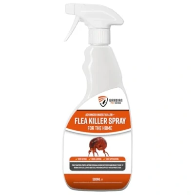 Image of Flea Spray for the Home 500ml Killer Advanced, Fast Acting, and Long Lasting Multi Purpose Pest Control Fleas, Eggs, Bed Bugs, Mites, Ants, Mosquitoes More
