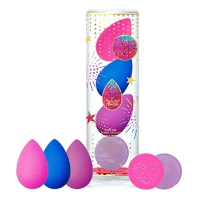 Image of Beautyblender Turn the Blend Around, 6 Piece Set 3 Makeup Sponges, 2 Sponge &amp; Brush Cleansers, Cleansing Silicone Scrub Mat, Professional Application, Vegan Cruelty Free, Made in USA