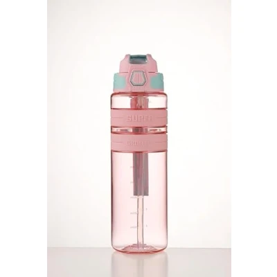 Image of Sports Water Bottle, BPA FREE Tritan Plastic, Leak Proof Bottle With Filter, Flip Top, Cup, Drink Bottles (Pink, 500ml)