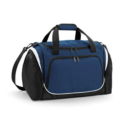 Image of Quadra Unisex Sports Pro Team Locker Duffle Bag French Navy/Black/White One Size