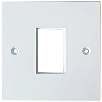 Image of Loops Single Gang Module/Modular Frame 25x38mm LJ6C Wall Face Plate Cable Outlet TV