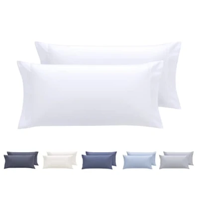 Image of Todocama 2 x Super Soft Microfibre Hypoallergenic Pillowcases 75x40cm White