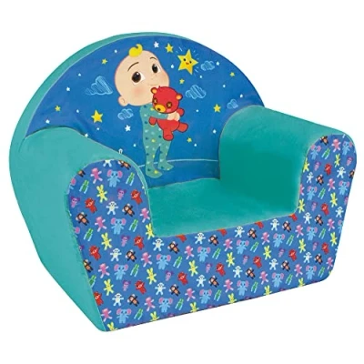 Image of Fun House 713621 Cocomelon JJ Club Chair for Children L 52 x D 33 H 42 cm Foam Blue S