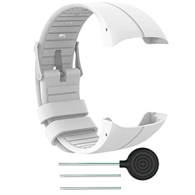 Image of INF Watch Strap Compatible with Polar M400/M430 White Replacement Soft Silicone (S)