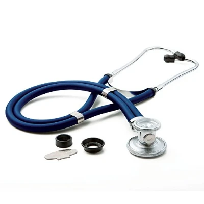 Image of ADC Adscope 641 Sprague Stethoscope with 5 Interchangeable Chestpiece Options, 30 inch Length, Royal Blue, Medical Tool for Doctors and Nurses