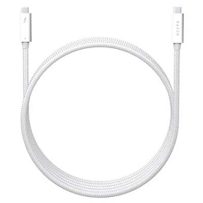 Image of Razer Thunderbolt 4 Cable (Up to 40 Gigabits per second, up 8K Resolutions, 100W Charging, Ultimate Compatibility) White 2M