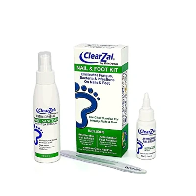 Image of ClearZal Complete Fungal Nail Treatment Foot and System Kills fungus, bacteria viruses