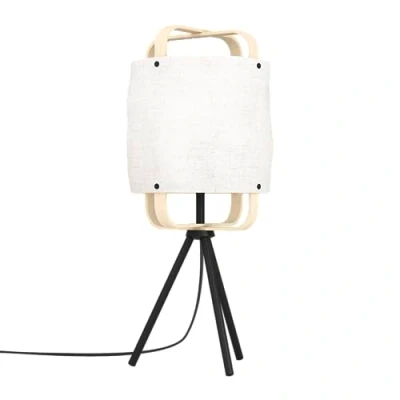 Image of EGLO Surfleet table lamp bamboo/linen lampshade
