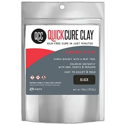 Image of RANGER INDUSTRIES Quick Cure Clay 16OZ Black, One Size
