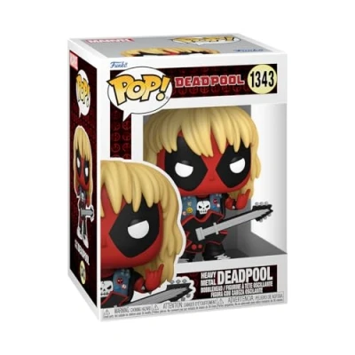 Image of Funko Pop! Marvel: Deadpool Heavy Metal Band Member Collectable Vinyl Figure Gift Idea Official Merchandise Toys for Kids &amp; Adults Marvel Fans Model Collectors