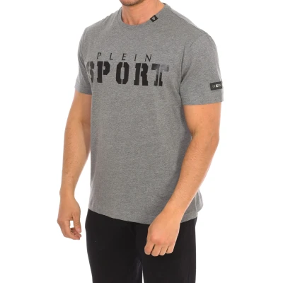 Image of Plein Sport TIPS400 Mens short sleeve t shirt Grey Size Large