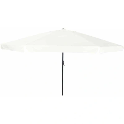 Image of vidaXL Garden Umbrella 395x245 cm Sand White