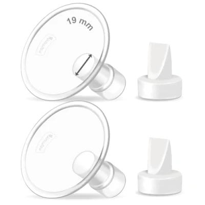 Image of Maymom Pump Valve &amp; MyFit 19mm Shield Compatible with Lansinoh Breast Signature Pro/Smartpump/Manual Pump. Replace Valve. Not Original Part