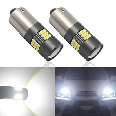 Image of Eseastar BAY9S H21W LED Bulbs 6000K White 12V 24V 15LED SMD4014 Extremely Bright with Projector For Car Sidelight Backup Interior Dome Number Plate Light, 2 Pack