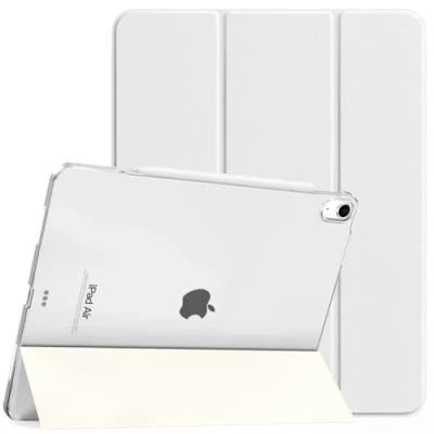 Image of TiMOVO for iPad Air 13 Inch Case M2 2024, Slim Stand Cover inch, Support Touch ID, Auto Wake/Sleep Smart Shell with Translucent Back, Case, White