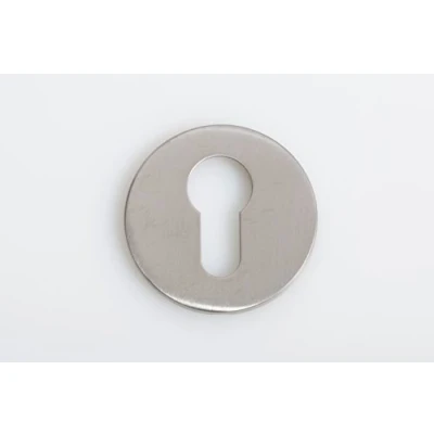 Image of 50mm Stainless Steel Escutcheon Key Hole Lock Cover Euro Profile Easy FIT Plate