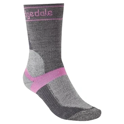 Image of Bridgedale MTB Winter Weight T2 Merino Sport Ladies Boot Length Mountain Bike Socks Grey, Small