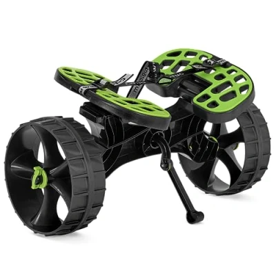 Image of C Tug Kayak and Canoe Trolley with Sandhopper Wheels, Green