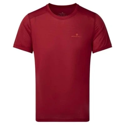 Image of Ronhill Running, Men&#039;s Tech S/S Tee, Jam/Flame, Size S