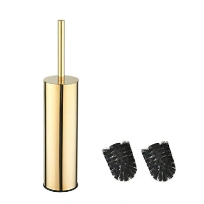 Image of BGL 304 Stainless Steel Long Bucket Stand Round Toilet Brush Holder (gold)