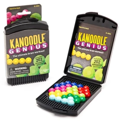 Image of Learning Resources Kanoodle Genius 3 D Puzzle Brain Teaser Game for Adults, Teens &amp; Kids, Over 200 Challenges, Stocking Filler, Gift Ages 8+
