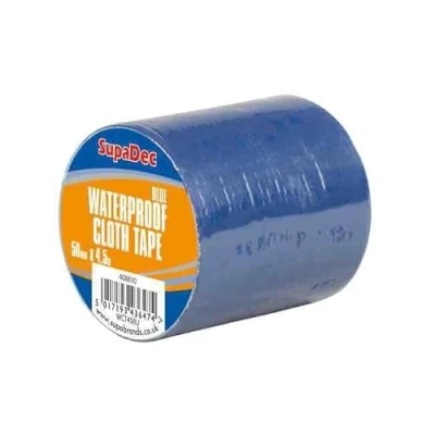 Image of SupaDec Waterproof Cloth Tape 48mm x 4.5m Blue