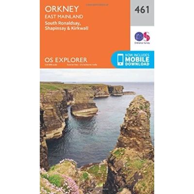 Image of Explorer 461 Orkney East Mainland Map With Digital Version