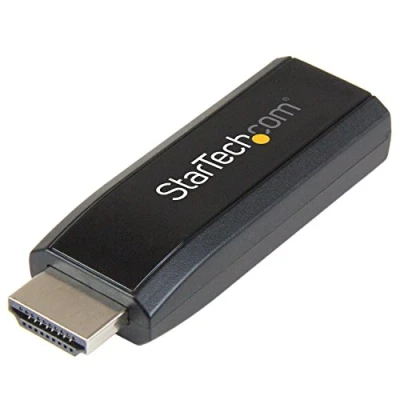Image of StarTech.com HDMI to VGA Adapter Aux Audio Output Compact 1920x1200 (HD2VGAMICRA)